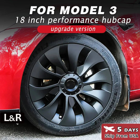 Tesla wheel covers Performance 18 inches Model 3 2018-2023